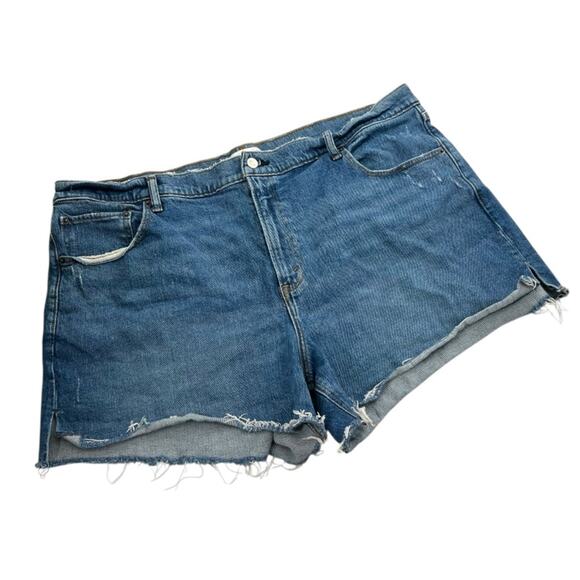 Abercrombie &e Fitch The 4" Mom Short High Rise Jean shorts sz 20 - Picture 1 of 7
